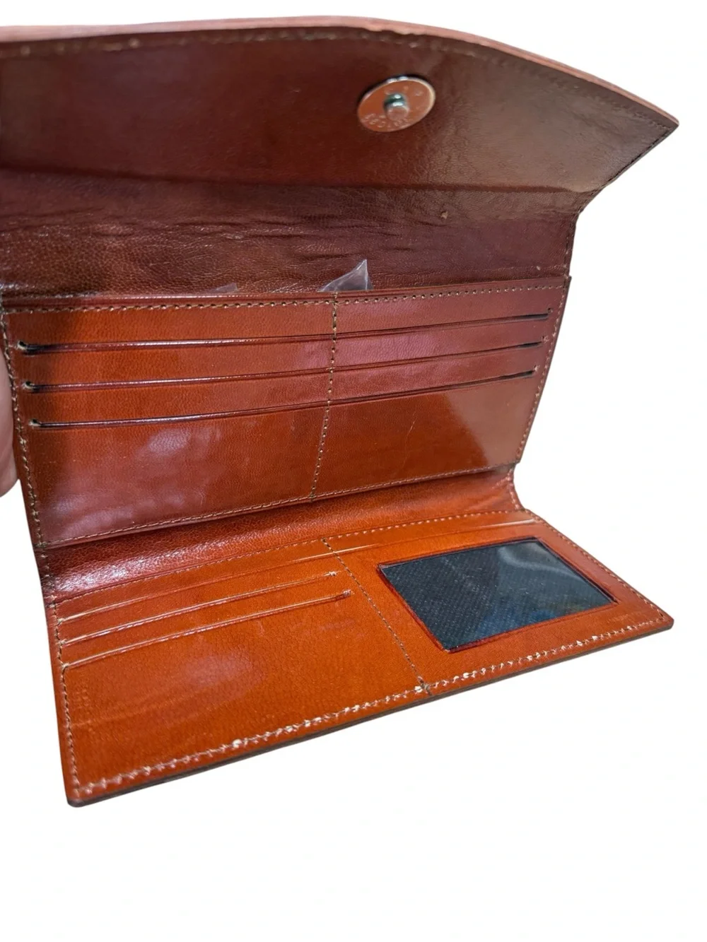 Mexican leather embossed wallet Brown
